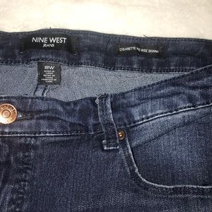 nine west cigarette mid rise skinny